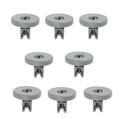8 x Grey Lower Basket Dishwasher Wheels For AEG Electrolux Zanussi Tricity 50286964007 - ES573852