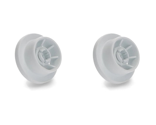 2 x Dishwasher Lower Basket Rail Wheels for Bosch, Neff & Siemens 165314 - 165314, 00165314, 00170834, 00170838, 00183955, 00420198 - Mersey Spares