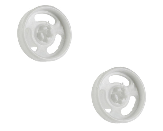 2 x Genuine Lower Basket Rack Runner Wheel for Currys CDW60W10 Dishwasher 35mm