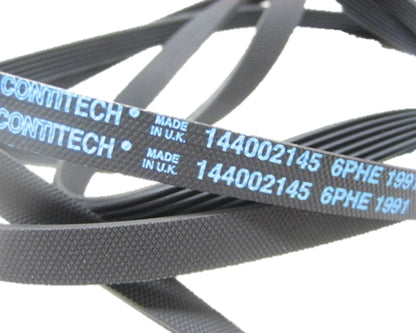 Genuine Tumble Dryer Belt for Hotpoint Aquarius Contitech 144002145 6PHE 1991 - C00113872, C00116358, C00142785, ES537769, J00657207, 1417384OH