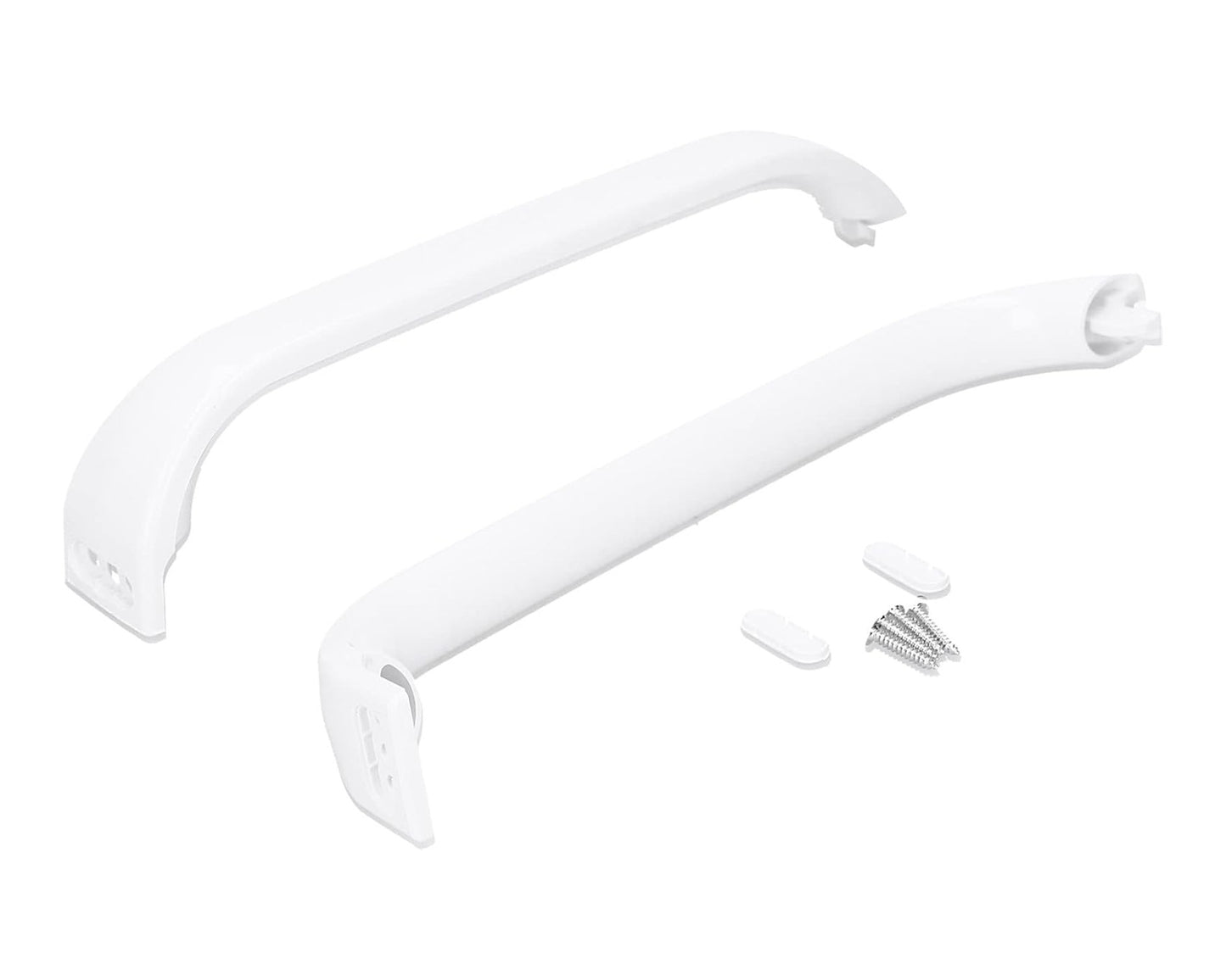 Door Handle Kit for Bosch Neff & Siemens Fridge Freezers White,  2 Pack - 369542, 00369542, 265975, 00265975, 1418349OH