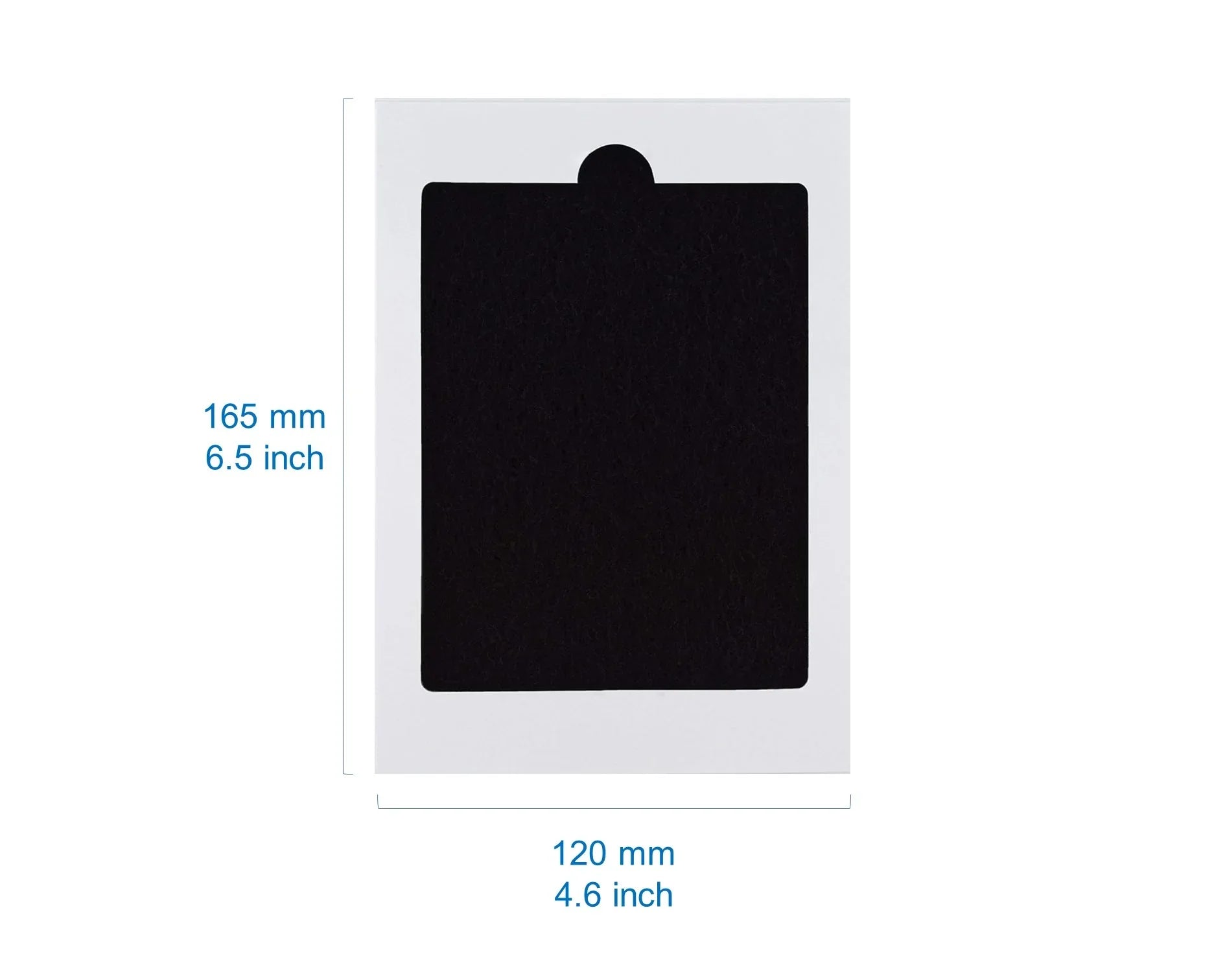 3 Layer Carbon Sponge Fibre Refridgerator Fridge Air Filter for Frigidaire PAULTRA, Electrolux EAFCBF, SP-FRAIR - 165mm x 120mm - Mersey Spares