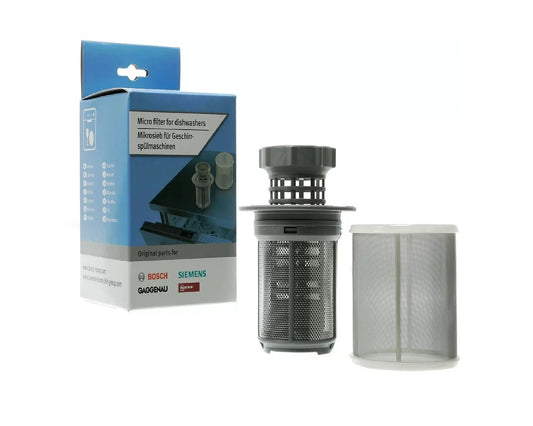 Genuine Siemens Bosch Dishwasher 2 Part Micro Mesh Original Filter 10002494 - Mersey Spares