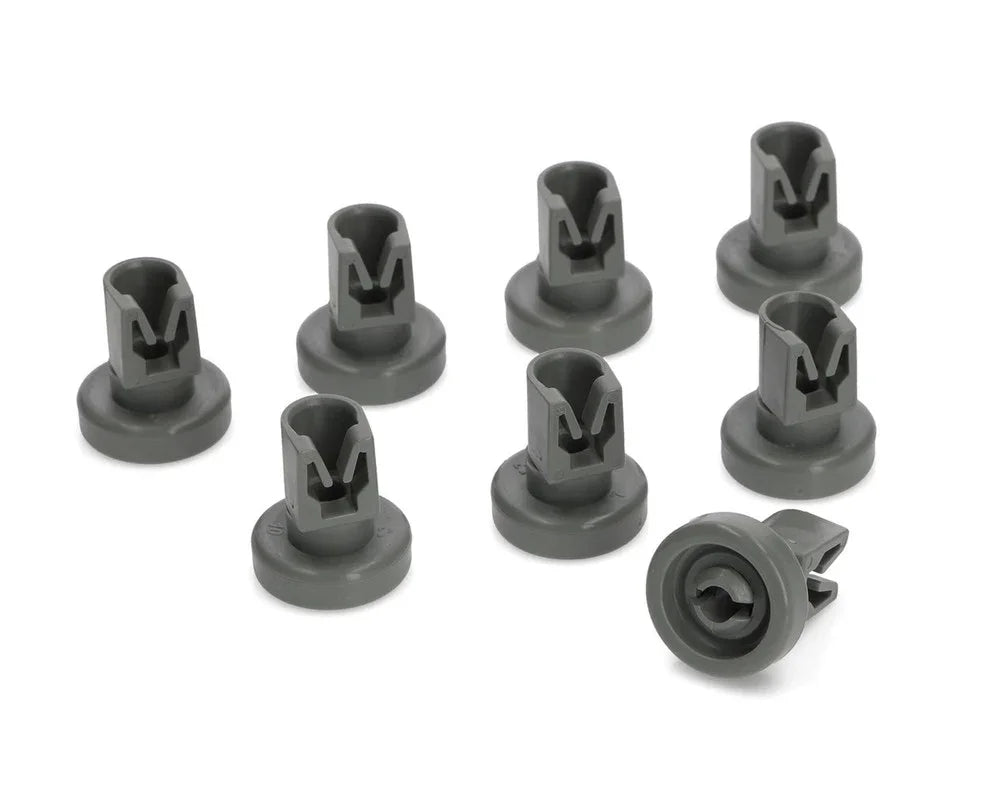 Zanussi DW909 DW915 DWS39W DWS909AL DWS909W Dishwasher upper basket wheels 8PK - 50269970005, 50286967000 - Mersey Spares