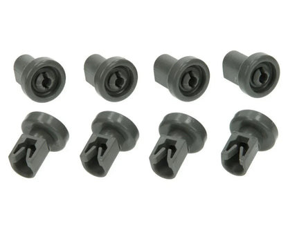 Zanussi DW909 DW915 DWS39W DWS909AL DWS909W Dishwasher upper basket wheels 8PK - 50269970005, 50286967000 - Mersey Spares