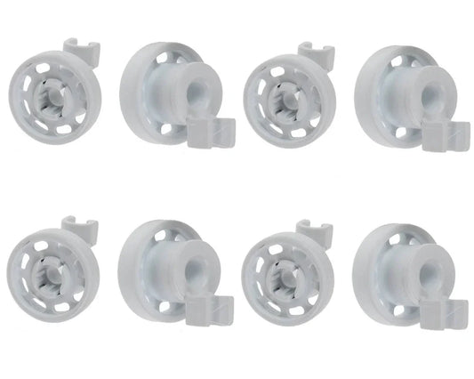 For BOSCH NEFF Dishwasher Wheel UPPER BASKET WHEELS x 8 - 424717 - Mersey Spares