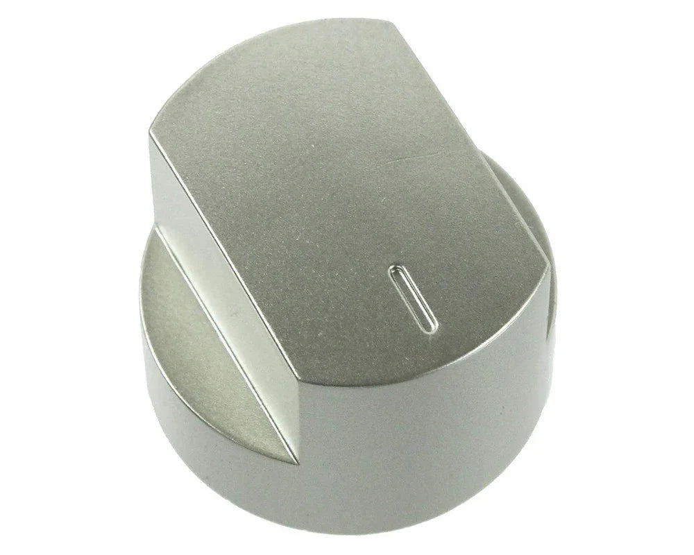 1 x Main Oven Silver Control Knob for Stoves Hob Cookers 444445109 012640584 - Mersey Spares