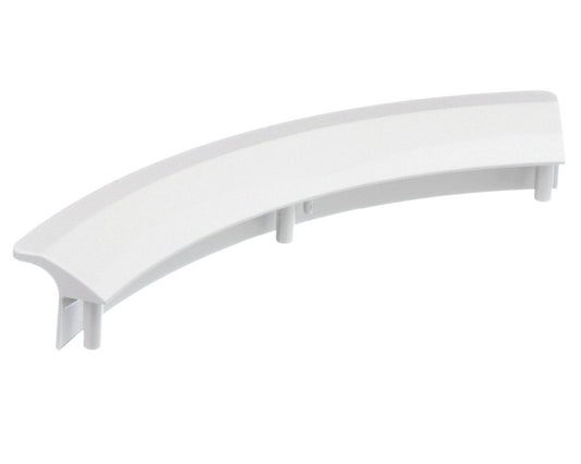 White Door Handle Siemens Tumble Dryer Curved Replacement E44-10 - 00497522, 497522, ES1757182