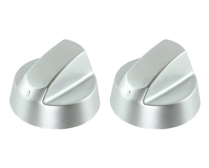 Silver Grey Control Knobs / Dials for Belling Oven Cooker & Hob Pack of 2