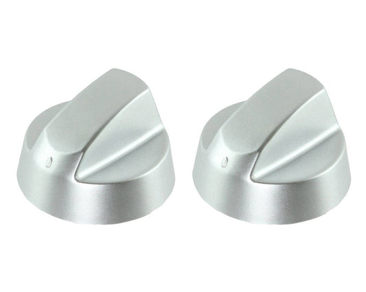 Silver Grey Control Knobs / Dials for Belling Oven Cooker & Hob Pack of 2