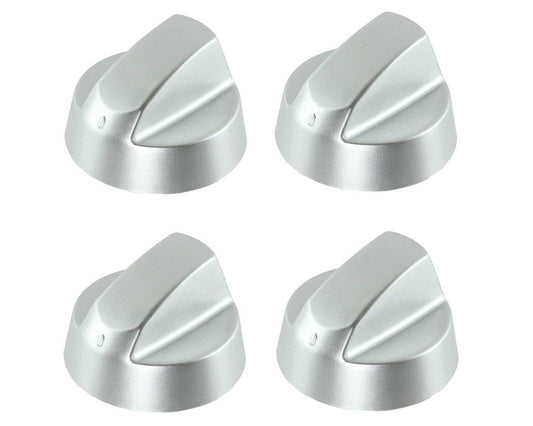 Silver Grey Control Knobs / Dials for Howdens Lamona Oven Cooker & Hob Pack of 4