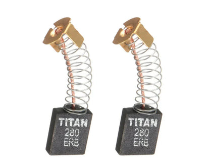 Carbon Brushes For Titan Mitre Saw TTB233MSW, SDS Plus Drill TTB277SDS 6 x 16 x 16mm Type - Mersey Spares