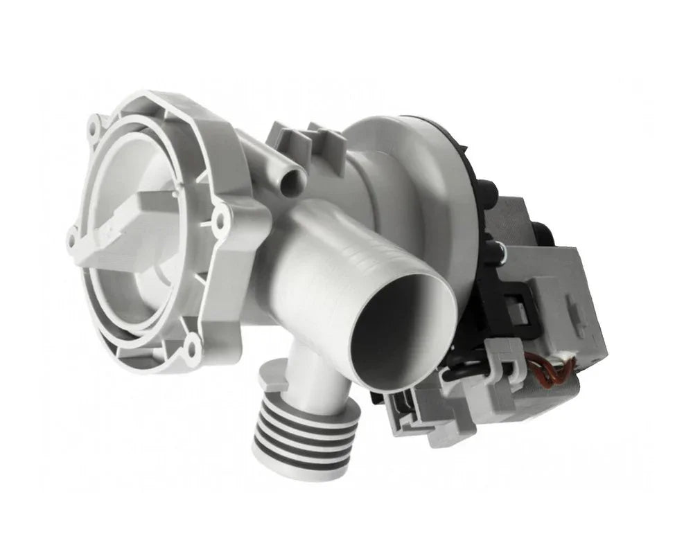 Washing Machine Drain Pump Outlet & Filter for Bush A126QB, A126QC, A126QR, A126QS, WMNS714W, WMNS814B, WMNS941W - 2418327BS - Mersey Spares