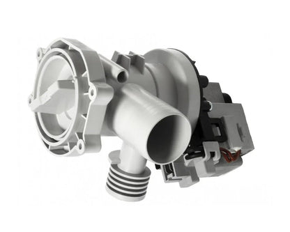 Washing Machine Drain Pump Outlet & Filter for Bush A126QB, A126QC, A126QR, A126QS, WMNS714W, WMNS814B, WMNS941W - 2418327BS - Mersey Spares