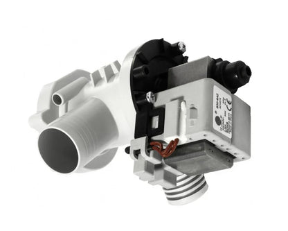 Washing Machine Drain Pump Outlet & Filter for Bush A126QB, A126QC, A126QR, A126QS, WMNS714W, WMNS814B, WMNS941W - 2418327BS - Mersey Spares
