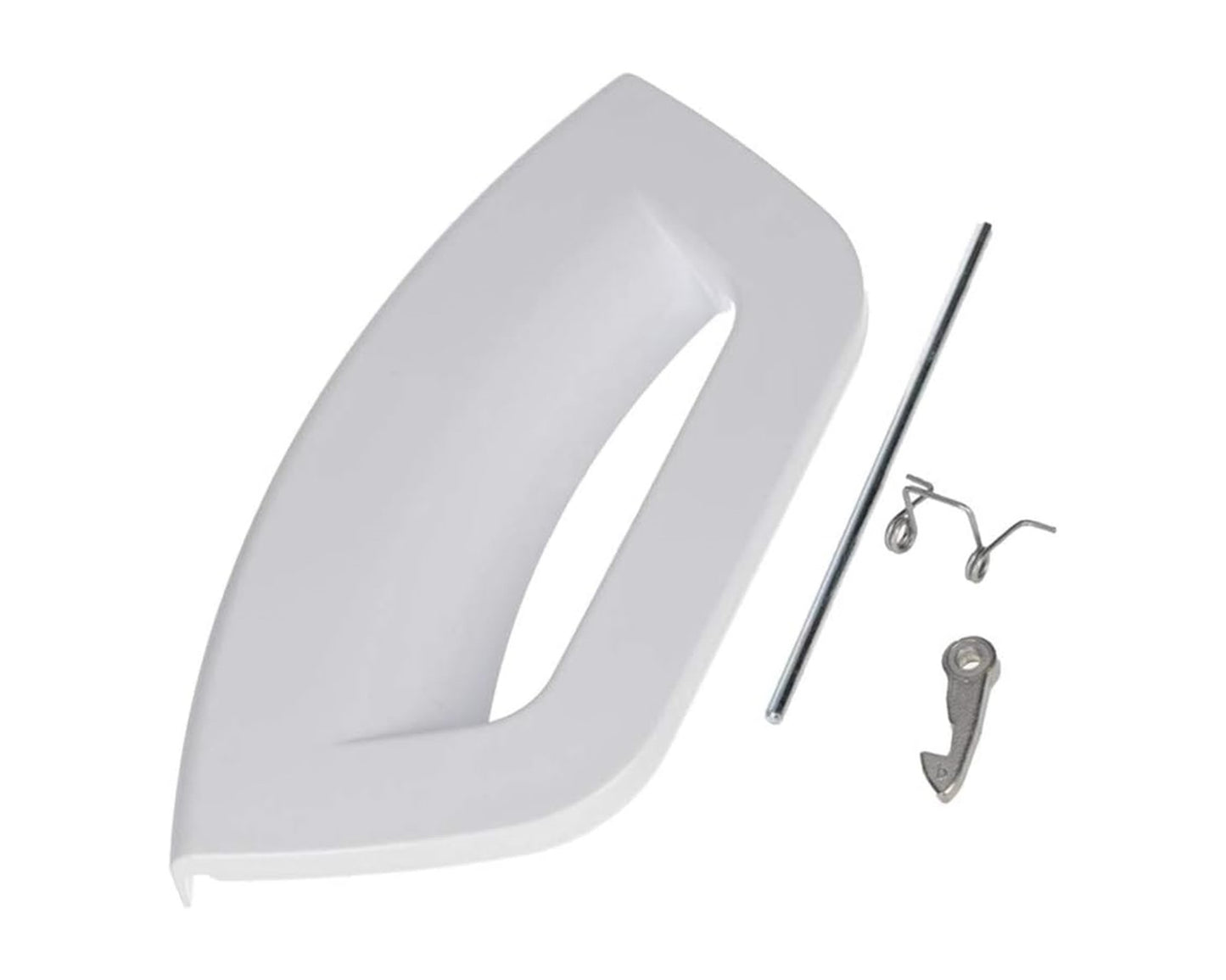 White Door Handle Lever Kit for Hotpoint Futura Washing Machine / Washer Dryers - C00507932, C00285747, C00287785, 2518108OH, J00339996