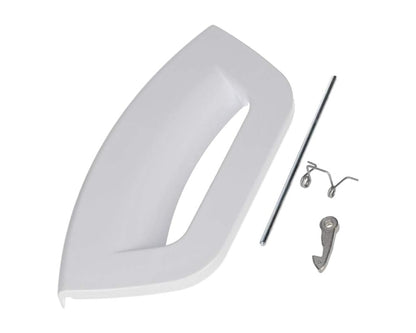 White Door Handle Lever Kit for Hotpoint Futura Washing Machine / Washer Dryers - C00507932, C00285747, C00287785, 2518108OH, J00339996
