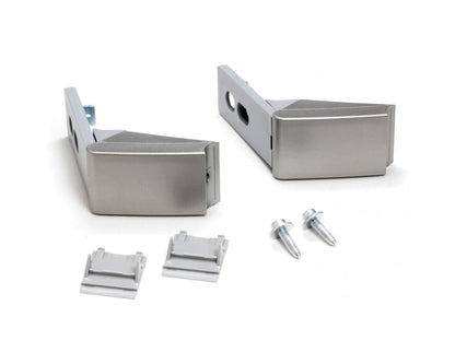 Pair of Silver Hinges for Liebherr Fridge Freezer Door Handle Repair Kit -  9590170, 959017000, 3062705OH