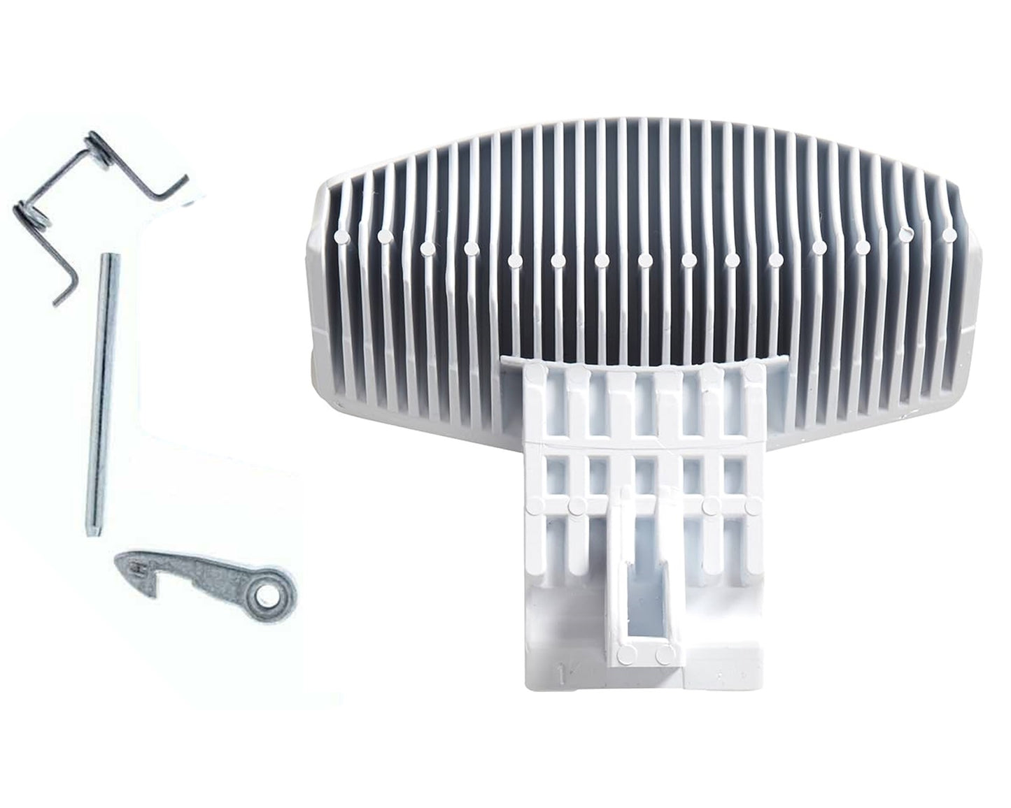 Washing Machine White Door Handle Catch Kit for Hotpoint AWM108, AWM108EU.N, BHWD129, BHWD129UK, BHWD129UK/1, BHWD129UKA, BHWD149, BHWD149UK