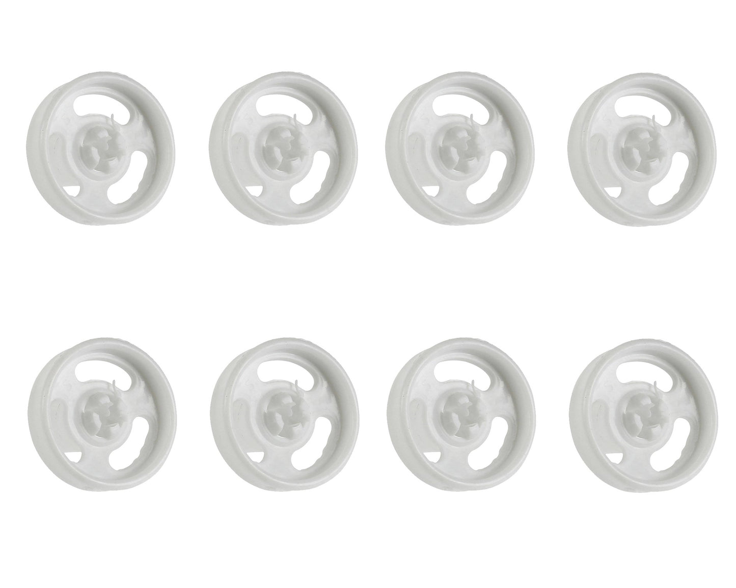 8 x Genuine Baumatic BDW45 BDI652 BDI631 Lower Basket Rack Runner Wheel Dishwasher Spare Part