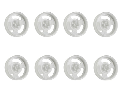 8 x Genuine Baumatic BDW45 BDI652 BDI631 Lower Basket Rack Runner Wheel Dishwasher Spare Part