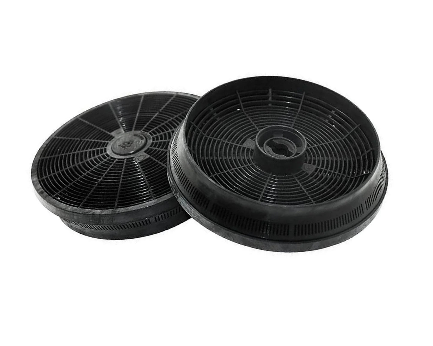 2 Pack Charcoal Carbon Cooker Hood Grease Filters for Belling 444443451, 444448844, 444441228 - 082620630 - Mersey Spares