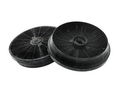2 Pack Charcoal Carbon Cooker Hood Grease Filters for Belling 444443451, 444448844, 444441228 - 082620630 - Mersey Spares