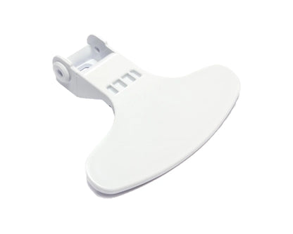 Genuine Washing Machine White Door Lever Handle for Beko WMB81445LW - 2821580100, C00865309, 2384163OH, ES1249259 - Mersey Spares