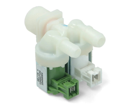 Original Washing Machine Double Inlet Water Solenoid Valve for Electrolux, Zanussi - 1249471010, 1249471028, 1249471051, 3792260709, 3792260725, ES563007 - Mersey Spares