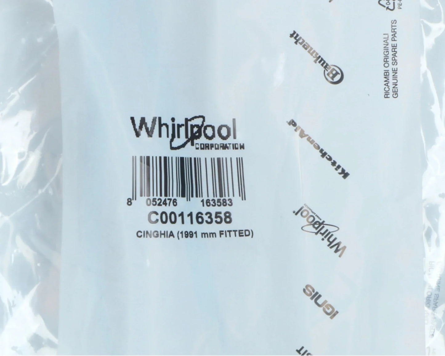 Genuine Hotpoint Indesit Tumble Dryer Drive Belt Contitech 144002145 6PHE 1991 - C00116358, ES1641928 - Mersey Spares