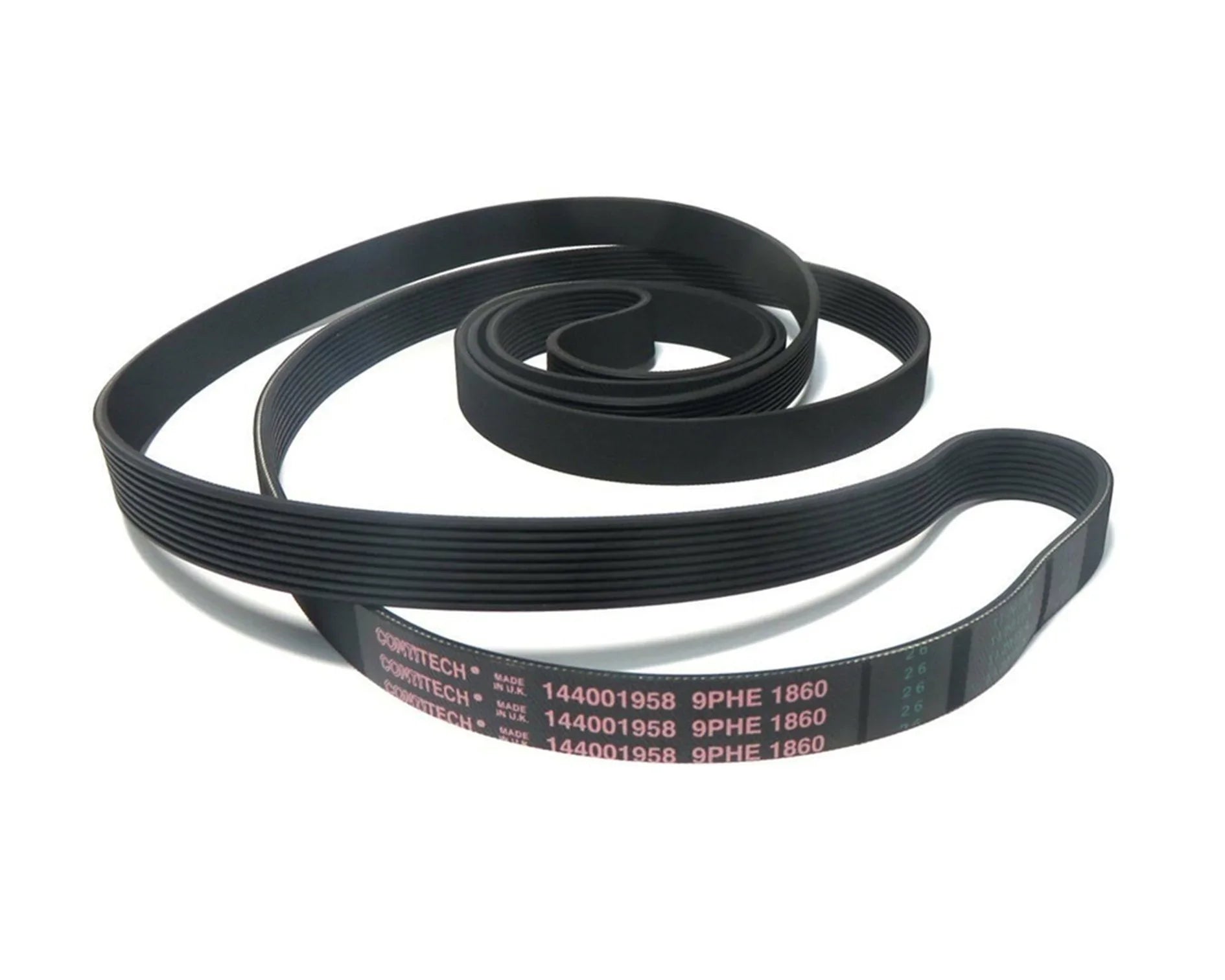 Genuine Tumble Dryer Belt 1860 9PHE for Swan STV407BUK, STV407WUK, STV408BUK, STV408WUK, STVL407BUK, STVL407WUK - Mersey Spares