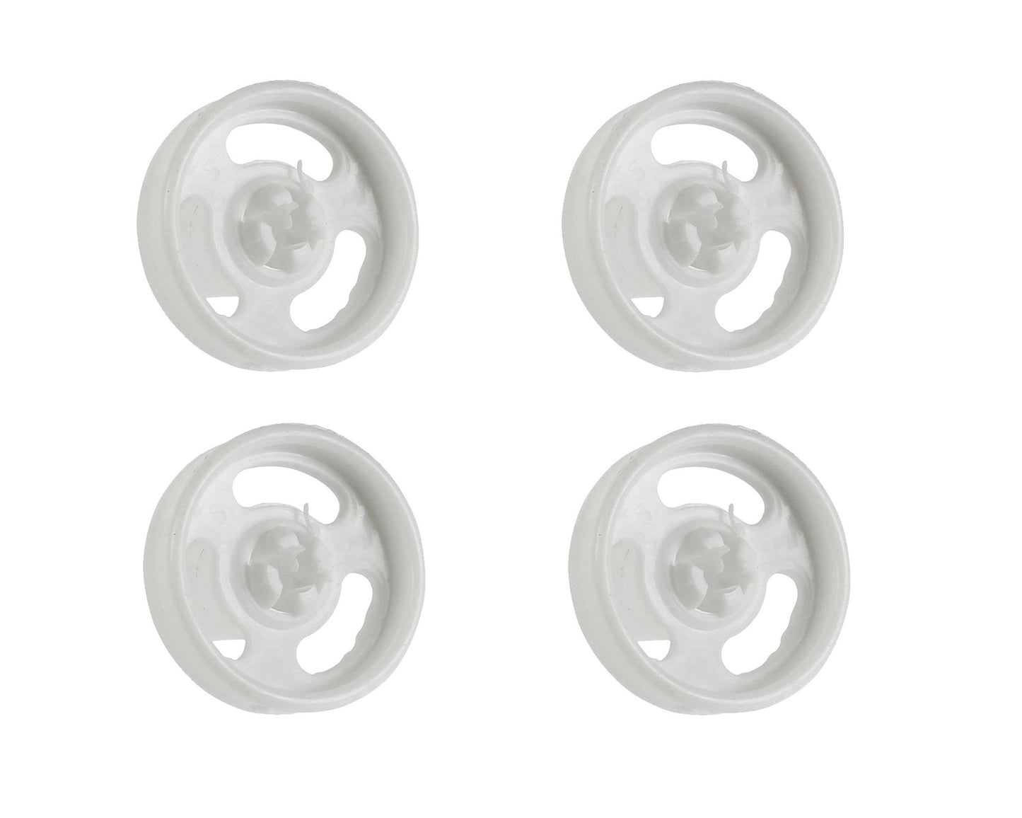 4 x Genuine Baumatic BDW45 BDI652 BDI631 Lower Basket Rack Runner Wheel Dishwasher Spare Part