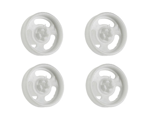 4 x Genuine Baumatic BDW45 BDI652 BDI631 Lower Basket Rack Runner Wheel Dishwasher Spare Part