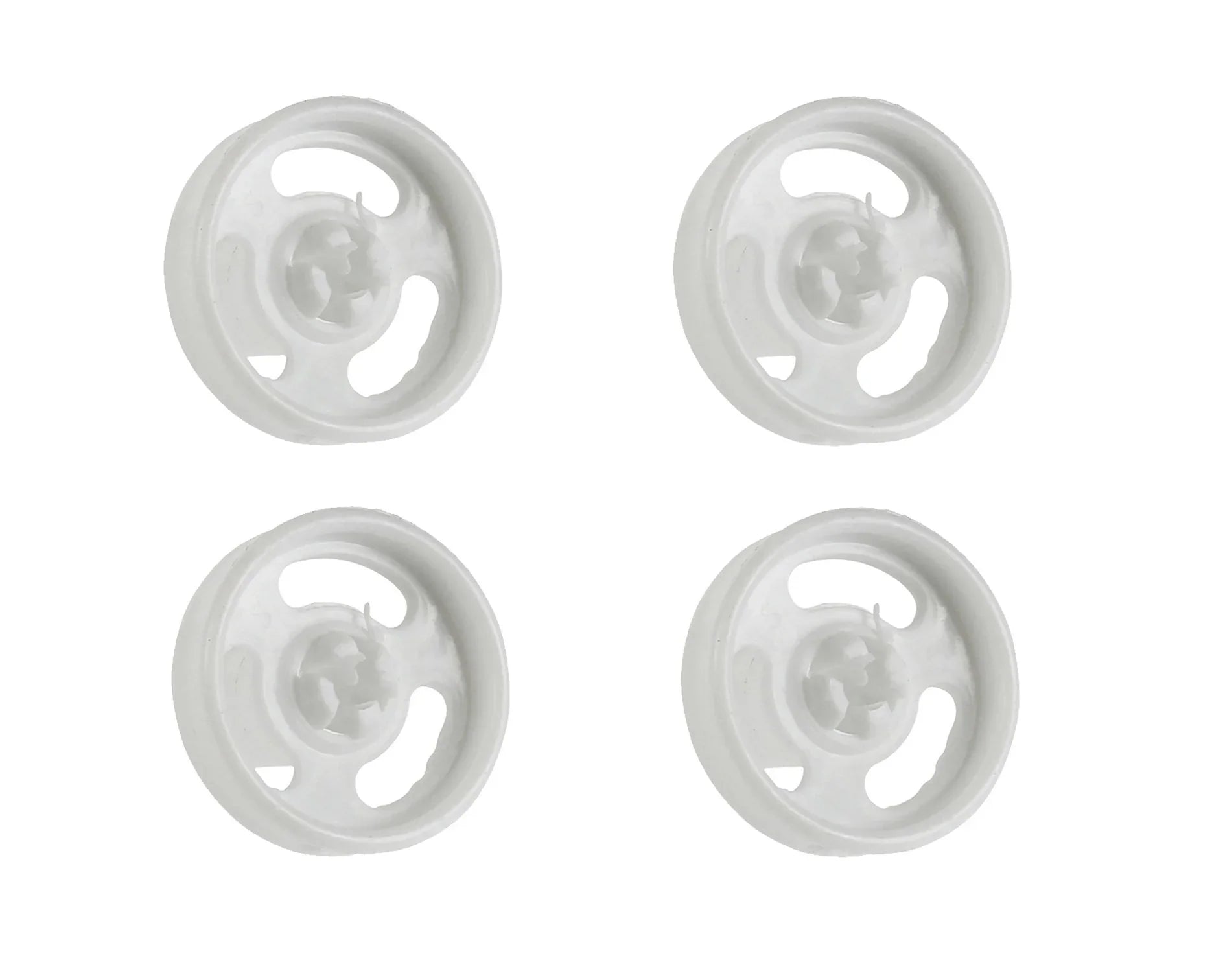 4 x Genuine Lower Basket Rack Runner Wheel for Hotpoint, Indesit, Whirlpool Dishwasher - 482000009033, C00311731 - Mersey Spares