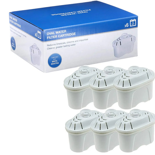 6 x Universal Limescale Water Filter Cartridge for Brita Maxtra Refill - Mersey Spares