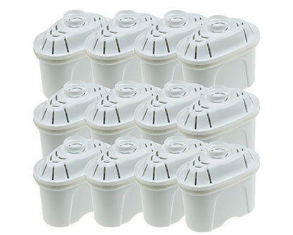 Universal Water Filter Cartridges for Brita Maxtra Jugs x 12 Pack