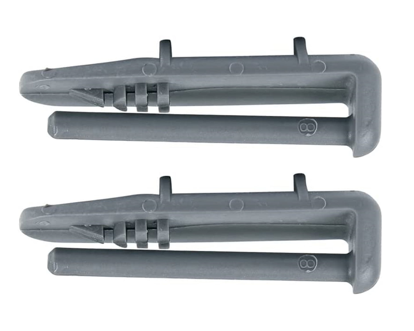 Quality Replacements 2 x To Fit Beko Dishwasher Basket Rail Caps Rear - 1880580300, 1880580400