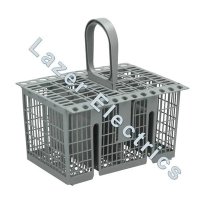 Genuine Hotpoint Indesit Ariston Scholtes Dishwasher Grey Cutlery Basket - Mersey Spares