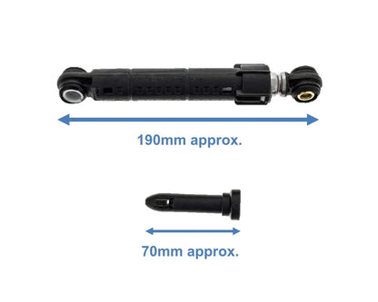 2 x 90N Shock Absorber Damper Kit for Siemens Washing Machine 448032, 11030890 - Mersey Spares