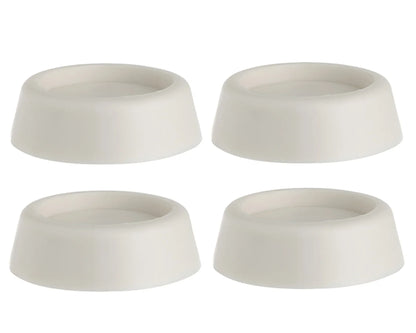 Universal Washing Machine, Tumble Dryer, Dishwasher anti vibration Feet Pack Of 4 - White (64mm x 57mm x 45mm) - Mersey Spares