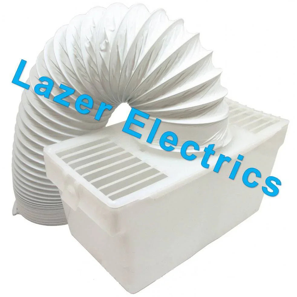 For WHITE KNIGHT TUMBLE DRYER INDOOR UNIVERSAL Condenser Vent Kit Box And Hose - Mersey Spares