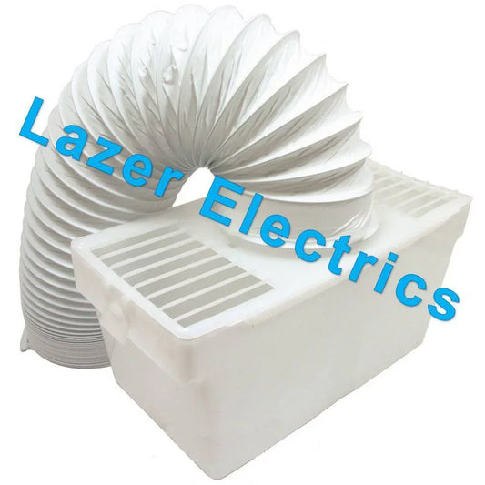 For WHITE KNIGHT TUMBLE DRYER INDOOR UNIVERSAL Condenser Vent Kit Box And Hose - Mersey Spares