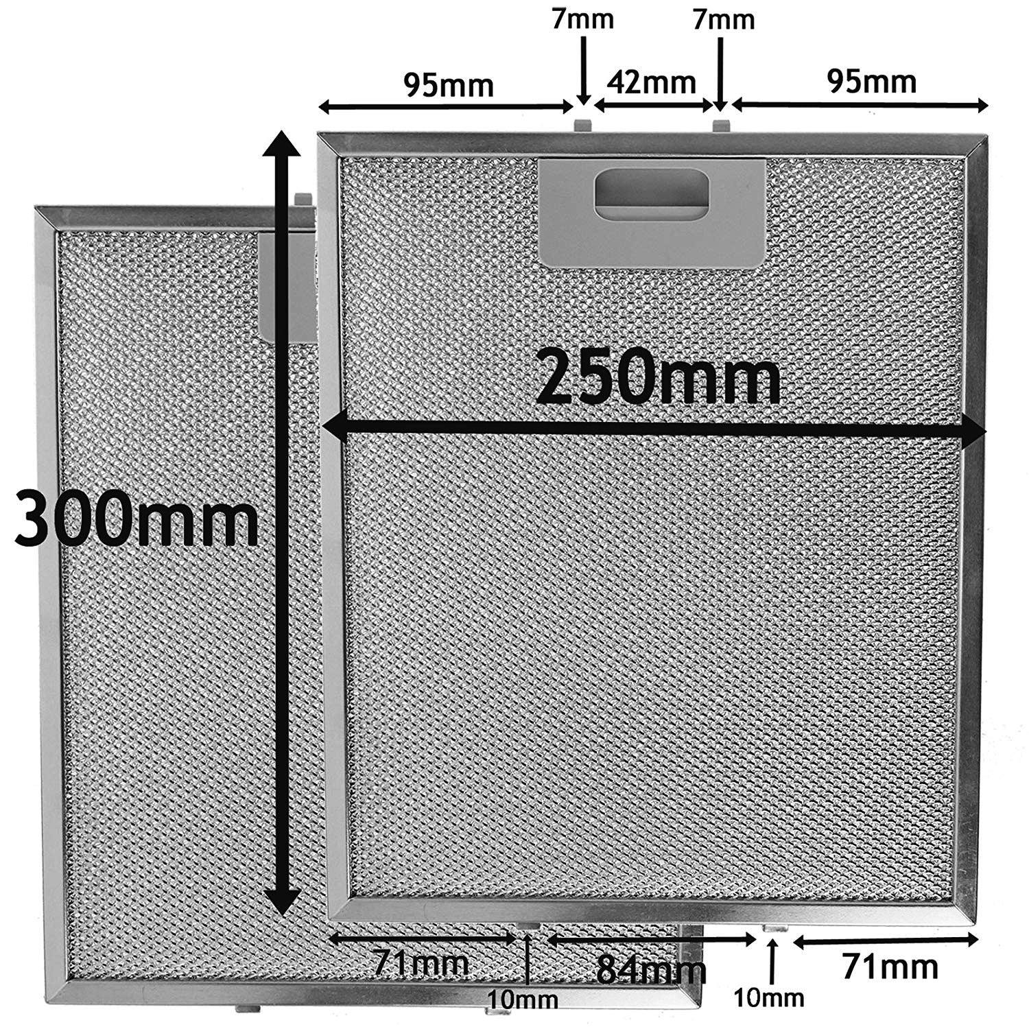 For DIPLOMAT 300 x 250 mm Metal Cooker Hood Mesh GREASE FILTER Cassette - Mersey Spares