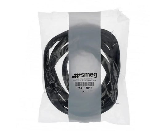 Genuine Smeg Main Oven Rubber Door Seal 754132057, (4 sides, 5 clips 440 x 360mm) - Mersey Spares
