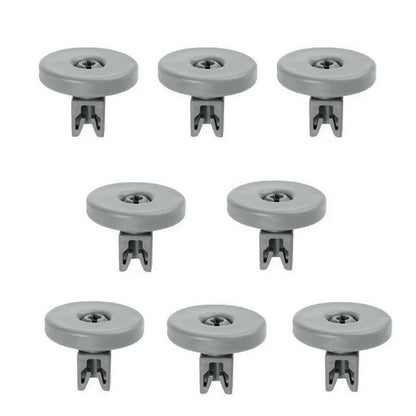 8 x Dishwasher Lower Basket Wheel fits AEG F65080VIL F84470VI F85480VI - Mersey Spares