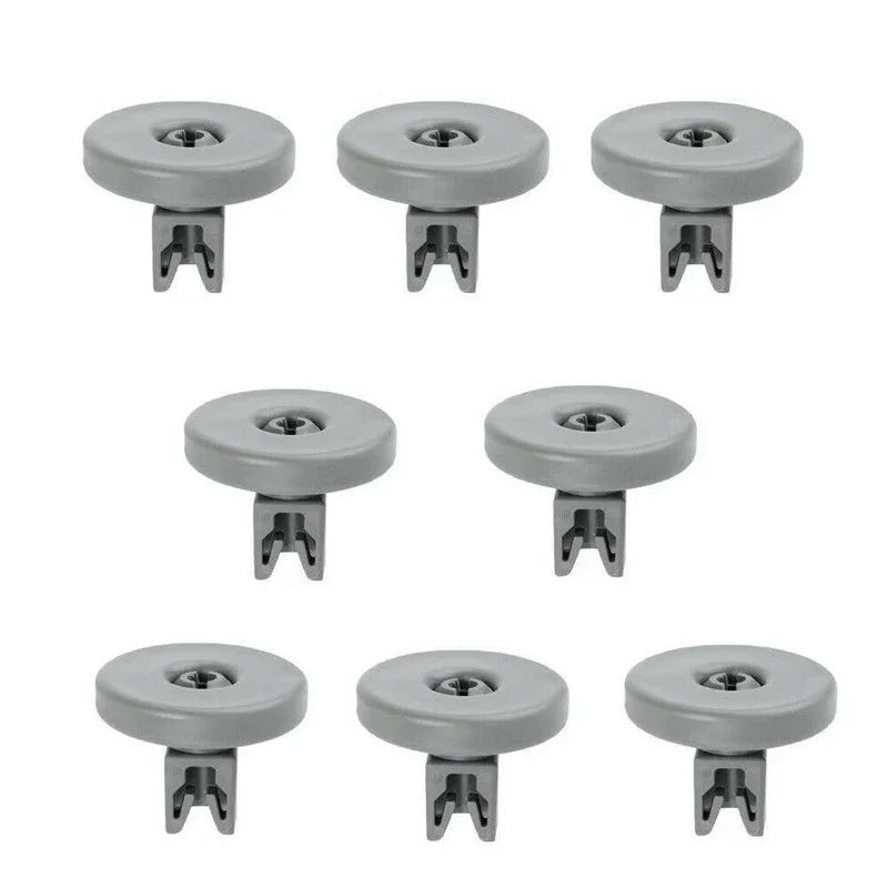 8 x Dishwasher Lower Basket Wheel fits Zanussi ZSF6150 ZSF6152 ZSF6160 ZSF6161 - Mersey Spares