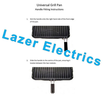 Heavy Duty Grill Pan & Rack With Handle 386 x 300mm for CDA Cata Cooker Ovens - Mersey Spares