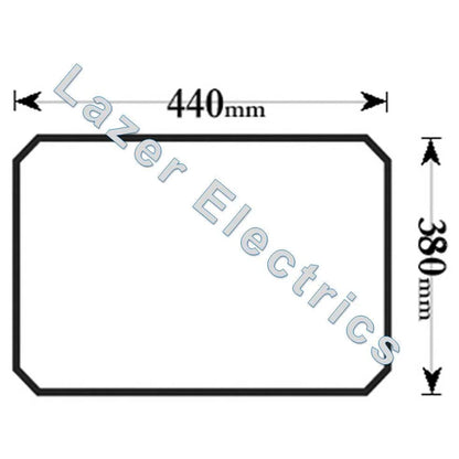 Oven Main Door Seal Gasket 4 Sided & Clips For Creda Cookers D120GW C00199703 - Mersey Spares