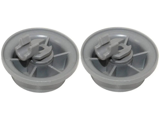 2 x Genuine Beko Dishwasher Lower Basket Rail Wheels 1885900600 - Mersey Spares