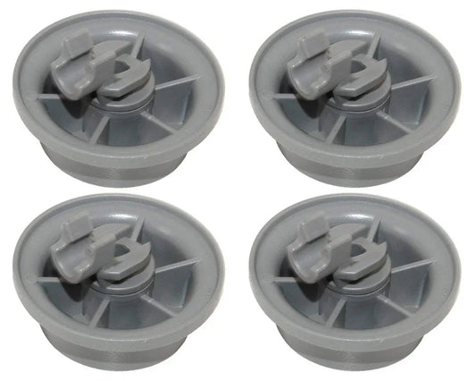 4 x Genuine Beko Dishwasher Lower Basket Rail Wheels 1885900600 - Mersey Spares